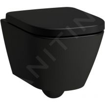 Laufen Meda - WC suspendu, Rimless, noir mat H8201137160001