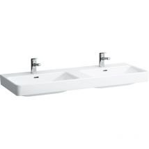 Laufen - pro s lavabo doble, sin agujero para grifo, con