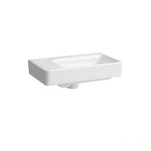 Pro s - Lave-mains, 480x280 mm, sans trou pour mitigeur, avec lcc, blanc H8159554001091 - Laufen