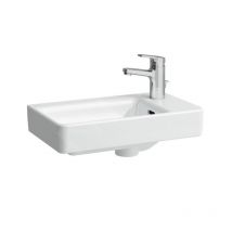 Pro s - Lave-mains, 480x280 mm, 1 trou pour mitigeur à droite, avec lcc, blanc H8159544001041 - Laufen