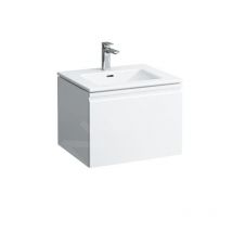 Laufen - Pro s - Meuble avec lavabo, 600x500 mm, blanc mat H8609624631041