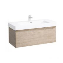 Laufen - Pro s - Meuble pour lavabo, 1010x450x390 mm, 1 tiroir, chêne brillant H4835510964791