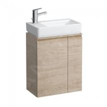 Laufen - Pro s - Meuble pour lave-mains avec porte et tablette latérale à droite, 470x275x605 mm, chêne clair H4830010954791