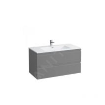 Laufen Pro S - Meuble avec lavabo, 1000x500 mm, 2 tiroirs, graphite mat H8619654801041