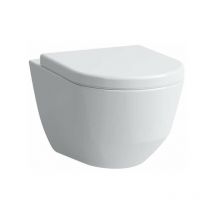 Pro - wc sospeso Compact, con copriwater, Rimless, bianco H8209650000001 - Laufen