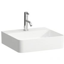 Val Handwaschbecken, 1 Hahnloch, ohne Überlauf, 450x420mm, - Laufen