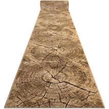 Läufer karmel Tronko Baum Holz Nuss 100 cm beige 100x290 cm
