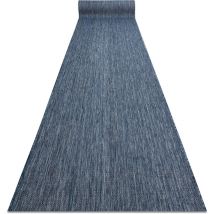 Läufer Sisal Sion Melange Flach Gewebt Dunkelblau 120cm Blue 120x910 Cm