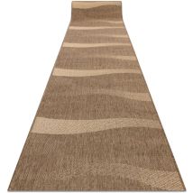 Läufer sizal floorlux Modell 20212 coffe / mais 80 cm beige 80x490 cm