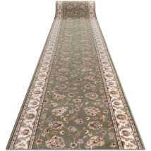 Rugsx - Läufer Wolle nain Blumen 7338 51088 grün / beige 100cm green 100x850 cm