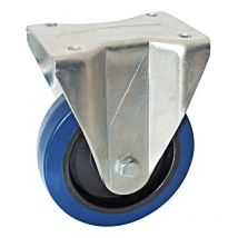 Bockrolle mit rechteckiger Platte AVL - Blaues Gummirad Ø 200 - Tragkraft 400 kg - 527726