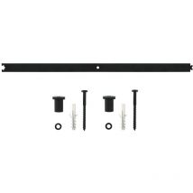 Schiebetürsystem - Zwischenschiene 90 cm Schwarz - Intersteel