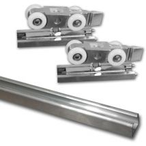 Laufschiene Alu 3 m + Beschlagset bis 100 kg