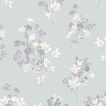 Igerna Vliestapete Pale Duck Egg Blue 10mx52cm - Laura Ashley
