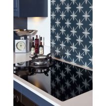 Laura Ashley - Wicker Midnight Seaspray Splashback 600 x 750mm