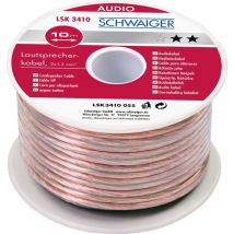 Schwaiger Gmbh - Schwaiger LSK3410 10 Meter 1,5mm Transparentes Lautsprecherkabel
