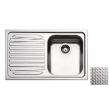 Apell Ro791ilac Serie Venezia Lavello Da Incasso 79x50cm 1 Vasca A Destra Gocciolatoio Sinistro Acciaio Inox Antigraffio