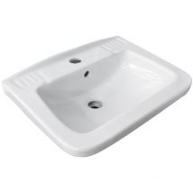 Lavabo a parete quadrato 36 x 45 cm