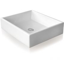 Cristina Ondyna - Lavabo à poser Tank 40 céramique L40 x P41 x H14.5
