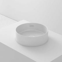 Lavabo à poser CILIN céramique 36x12x36 cm blanc