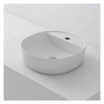 Lavabo à poser OC40 céramique 40,5x12x40,5 cm blanc