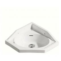Lavabo Ad Angolo 34X34 In Porcellana