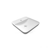 Lavabo ad incasso quadrato monoforo variant 42 x 42 cm bianco