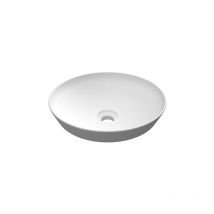 Lavabo ad incasso tondo senza foro variant 36 x 36 cm bianco