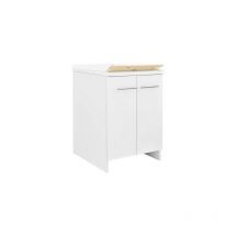 Dianhydro - vier avec armoire en mélamine étanche w100 et panier amovible
