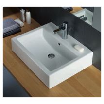 Pozzi Ginori-geberit - Lavabo Bagno Pozzi Ginori Closer Con Bacino Rettangolare 60 Cm Solo Lavabo