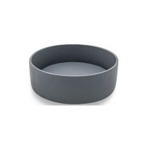Lavabo bagno tondo da appoggio in resina con piatto – 40 x 13 h cm – 10 kg – PIDEMA