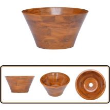 Lavabo Bois de teck massif Φ40x20 cm - Lavabo En Bois - Lavabo Teck - Lavabo Salle De Bain - Meuble Salle De Bain - Décoration Salle De Bain