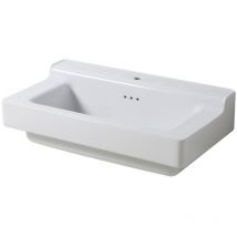 Bleu Provence - industrialis - lavabo cerámica blanco retro - Lavabos - 90x50x27CM