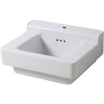 Bleu Provence - industrialis - lavabo cerámica blanco retro - Lavabos - 60x50x27CM