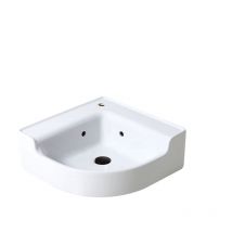 Bleu Provence - industrialis - lavabo cerámica blanco retro - Lavabos - 50x50x18CM