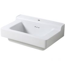 Bleu Provence - industrialis - lavabo cerámica blanco retro - Lavabos - 75x50x27CM
