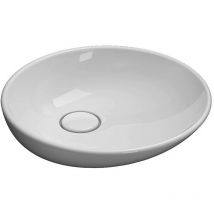 Ceramica Globo - Lavabo en céramique à poser Ø50 cm Globo Free LAT50BI Blanc - Céramique