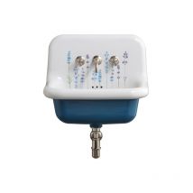 Bleu Provence - Fregadero de cerámica retro - 60 cm - True Colors - Lavanda - Blanco