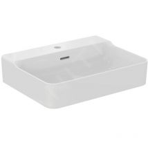 Ideal - Standard Conca Ceram - Lavabo 600x450 mm, avec trop-plein, trou pour robinet, blanc T369101
