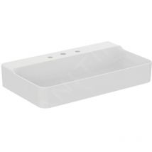 Ideal - Standard Conca Ceram - Lavabo 800x450 mm, sans trop-plein, 3 trous pour robinet, blanc T379601