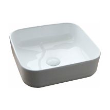Lavabo da Appoggio 38,5x38,5x13,5 cm in Ceramica tft Helsinki 2 Bianco