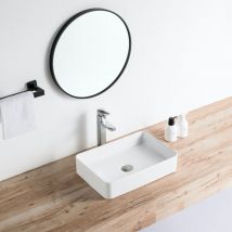 Lavabo da appoggio in ceramica rista 50 x 34 cm