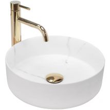 Lavabo da appoggio REA sami marble mat