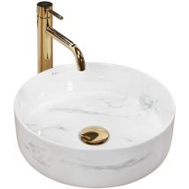 Lavabo da appoggio REA sami nature marble