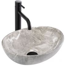Lavabo da appoggio REA sofia mini grigio