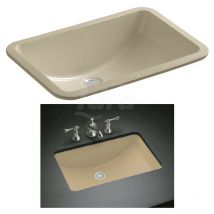 Kohler - Lavabo da bagno sottopiano Ladena, colore sabbia messicana 2214-33