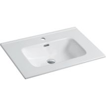 Parama - Lavabo Da Incasso 70 Cm In Ceramica Bianca Mod. Civit