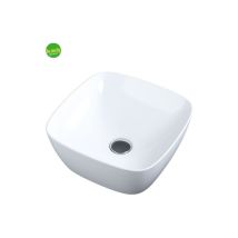Lavabo Da Appoggio In Ceramica Bianca Modello Ctl 40 40x40 Cm Barbottina