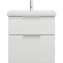 burgbad Eqio lavabo cerámico con mueble bajo para lavabo, anchura