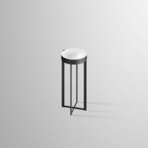 Alape - Lavabo de columna WT.RX400.CR, An:397mm, Al:900mm, P:427mm,